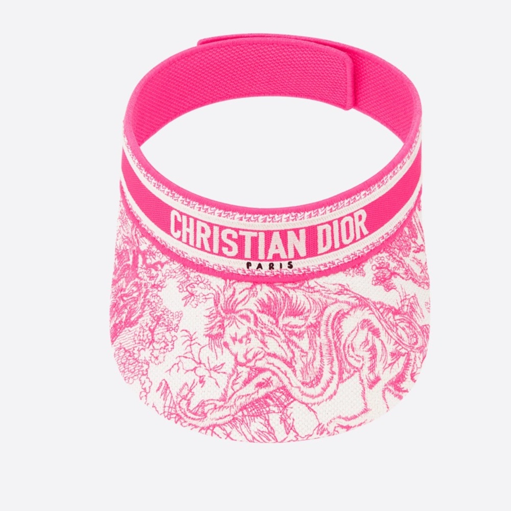 TOILE DE JOUY SAUVAGE VISOR
Ivory and Fluorescent Pink Cotton Blend - Picture 5 of 7